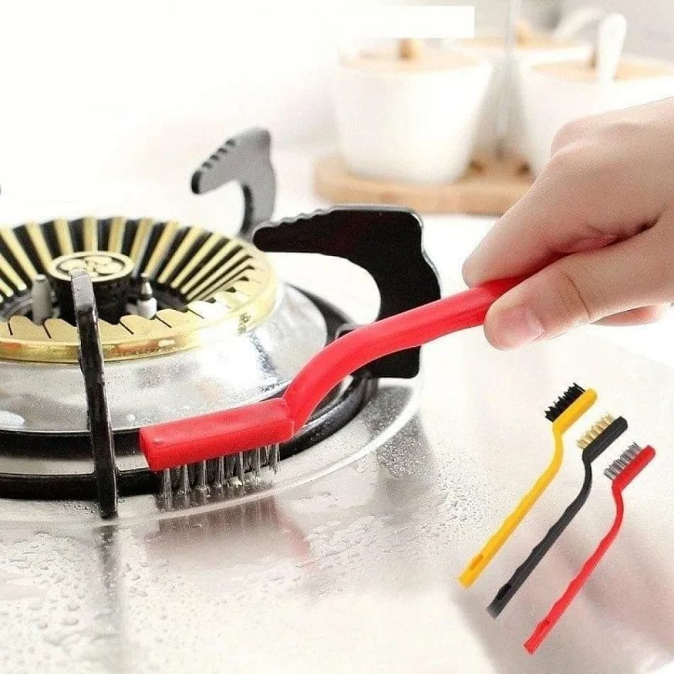 3pc Wire Brush Set, 3 Pcs Stainless Steel Wire Brush Set Cleaning Tool Kit thumbnail 5