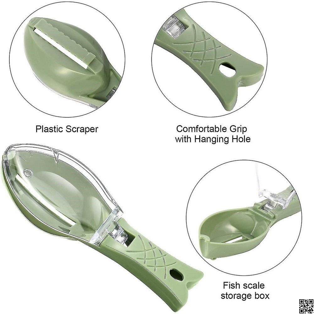 Plastic Fish Scales Remover – Fast & Safe Fish Skin Descaler with Cap thumbnail 5