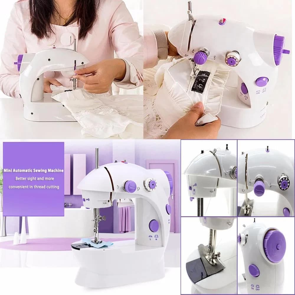 Mini Sewing Machine with Foot Pedal & Adapter, Selai Machine, মিনি সেলাই মেশিন thumbnail 3