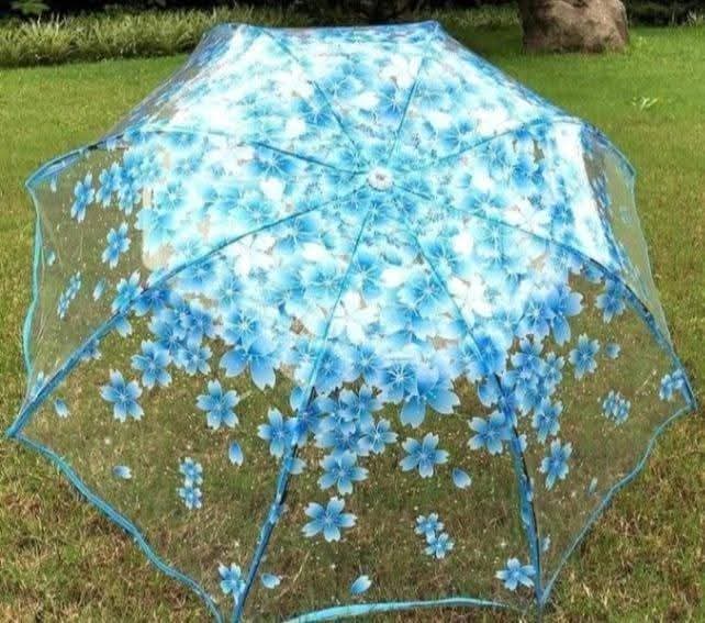 Premium Transparent Clear Folding Umbrella – Stylish & Fashionable 3-Fold Rainy Season Umbrella for Men & Women thumbnail 6
