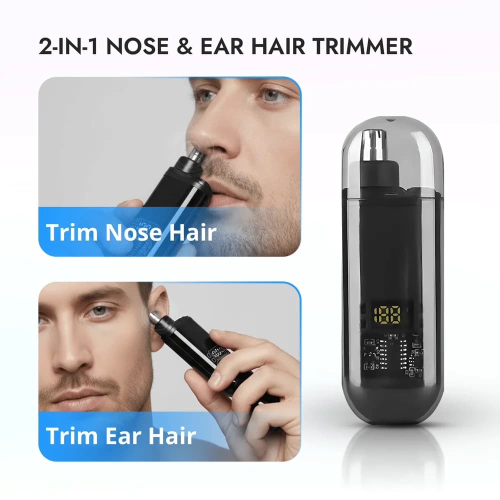 Rechargeable Electric Nose Hair Trimmer with Type-C Charging thumbnail 7