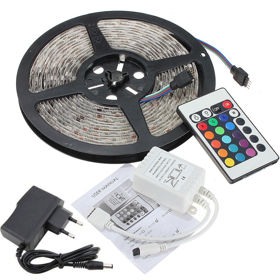 RGB LED Strip Light with Remote Control | Colour Changing LED Light with Sticker thumbnail 4