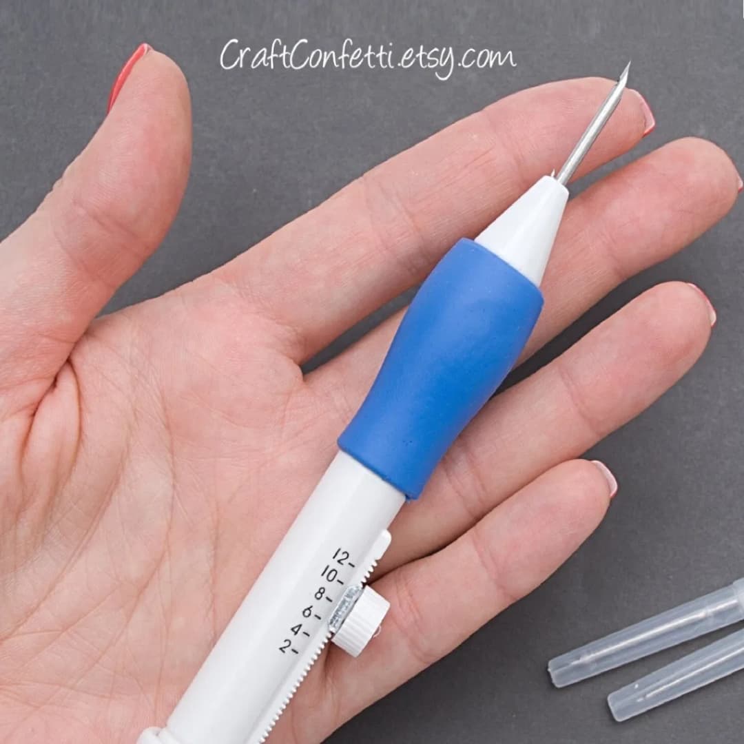 Embroidery Pen Kit | Easy Fabric Design Tool with Needles & Thread thumbnail 4