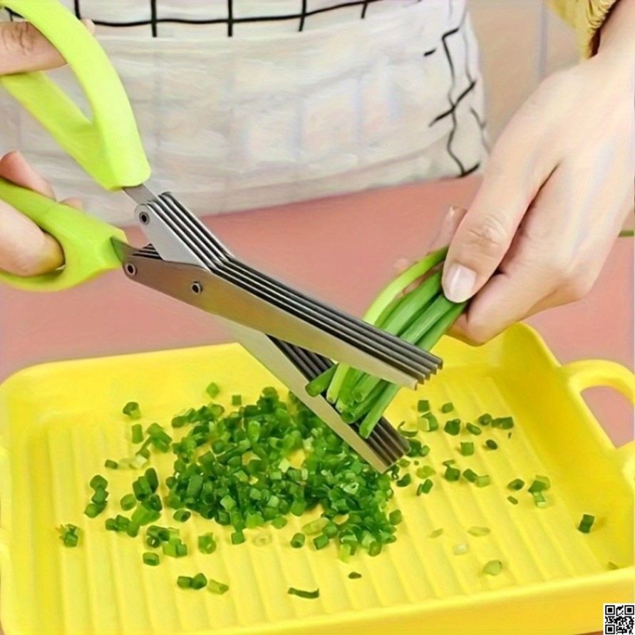 Herb Scissor 5 Blades – Multi Blade Kitchen Herb Cutter thumbnail 2
