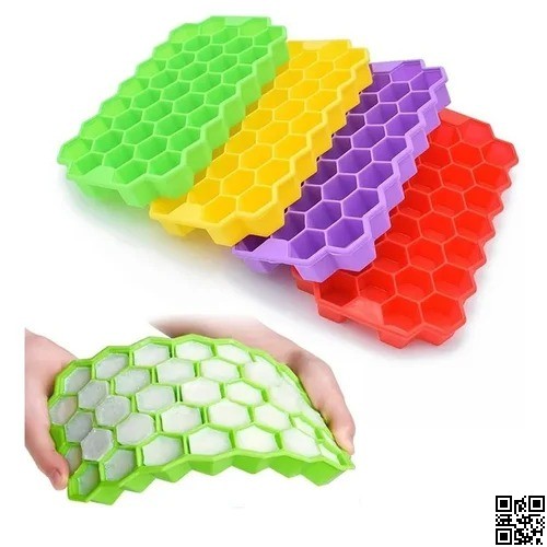 Ice Mold Tray-37 – Honeycomb Silicone Ice Cube Maker, BPA-Free Food-Grade Ice Tray thumbnail 6