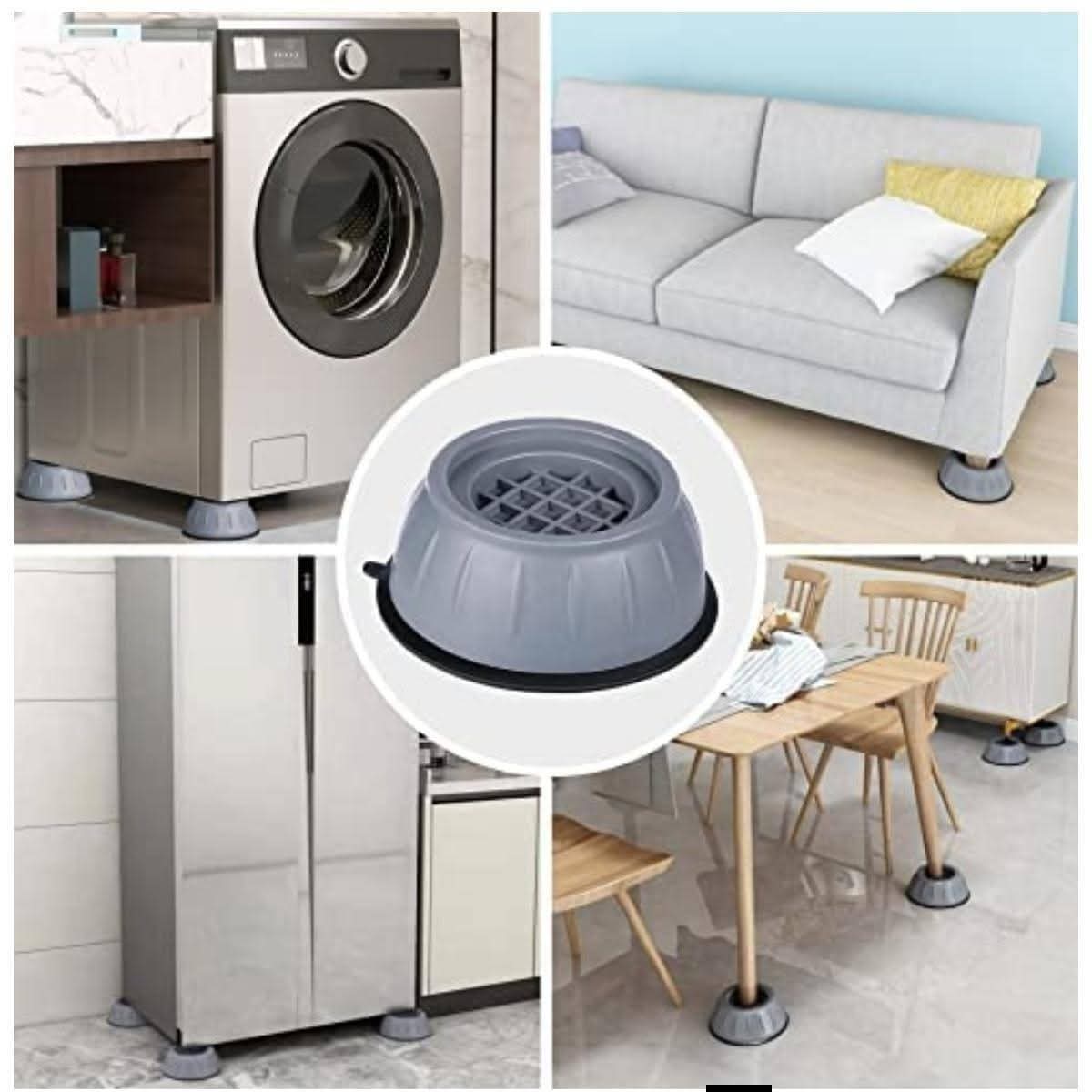 4Pcs Washing Machine Anti-Vibration Pads – Shock Proof Feet Mats thumbnail 3