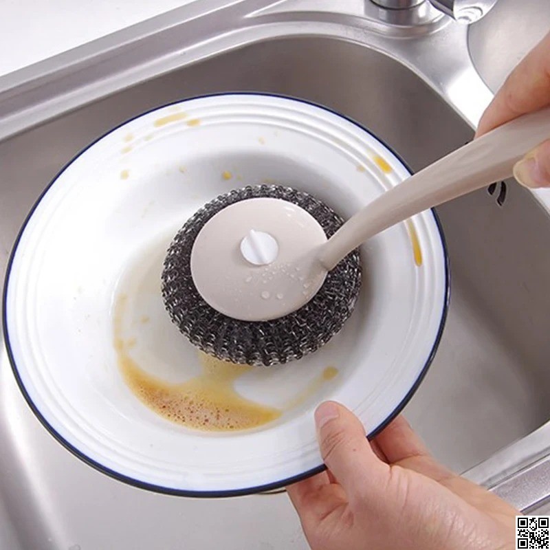 Long Handle Stainless Steel Wire Dishwashing Brush in Bangladesh Heavy Duty Cleaning Brush thumbnail 7