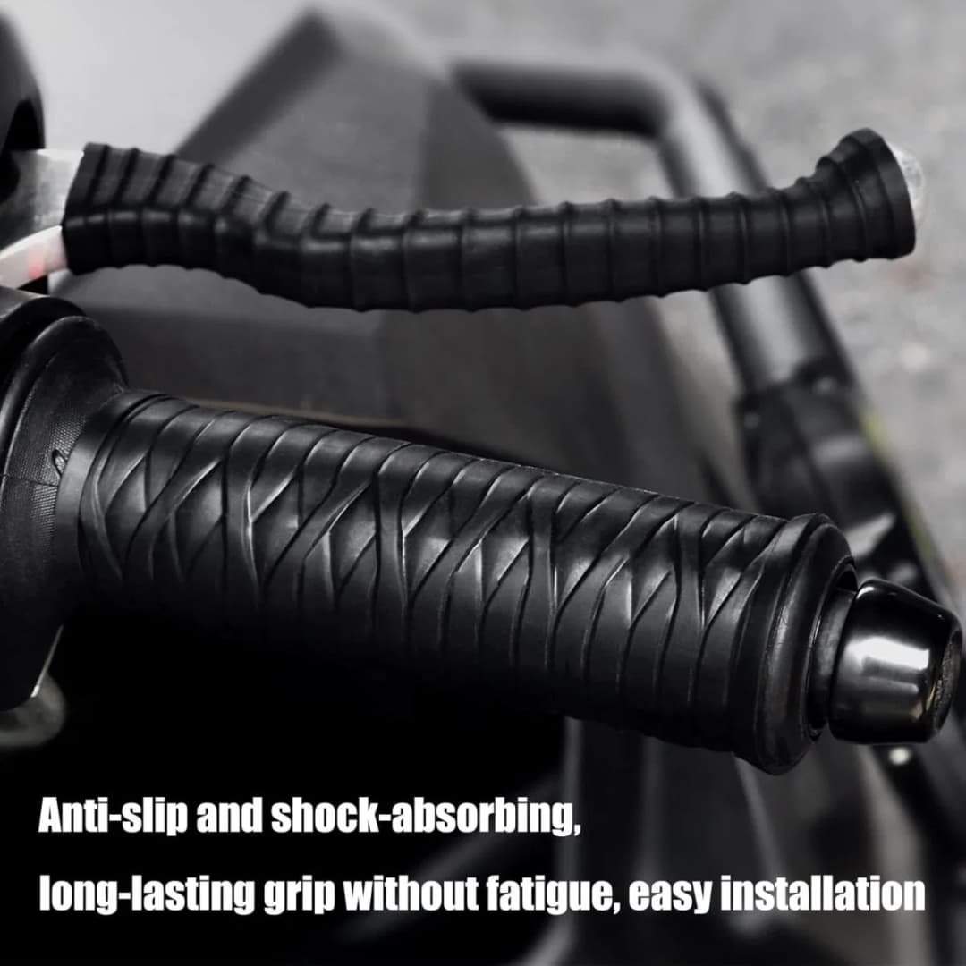 2pcs Motorcycle Silicone Handlebar Cover Self Shrinking Non-Slip Anti Vibration Motorcycles thumbnail 5