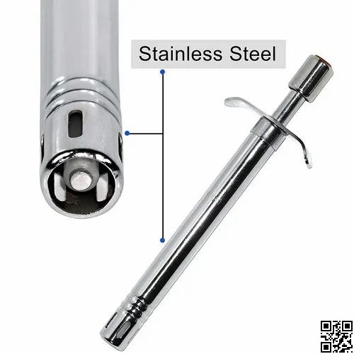 Stove Lighter – No-Refill Electric Kitchen Gas Lighter, Stainless Steel Long Shaft thumbnail 3
