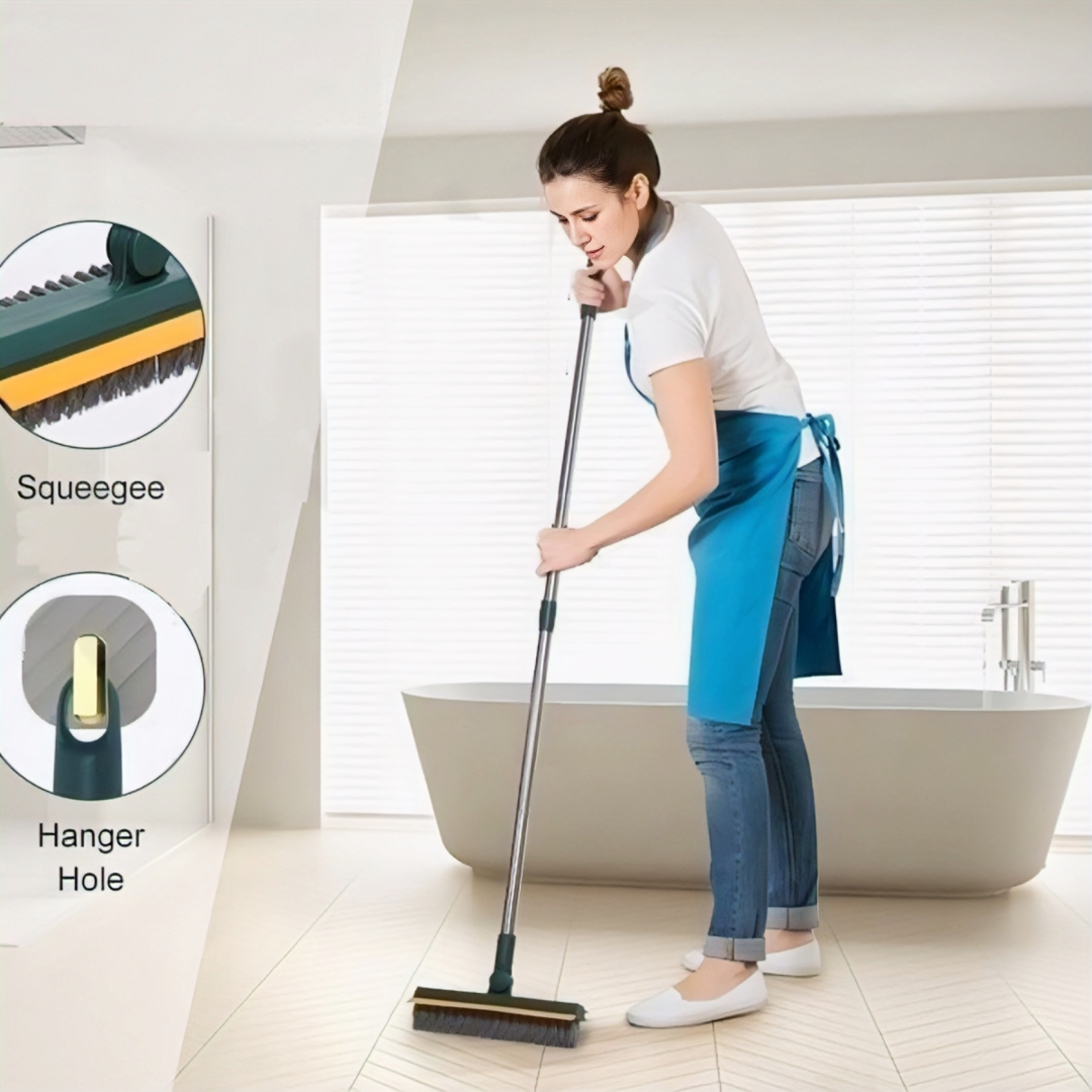 3 in 1 Cleaning Brush with Long Handle 180° Rotate Floor Brush Bathroom Tile Cleaning Brush thumbnail 4