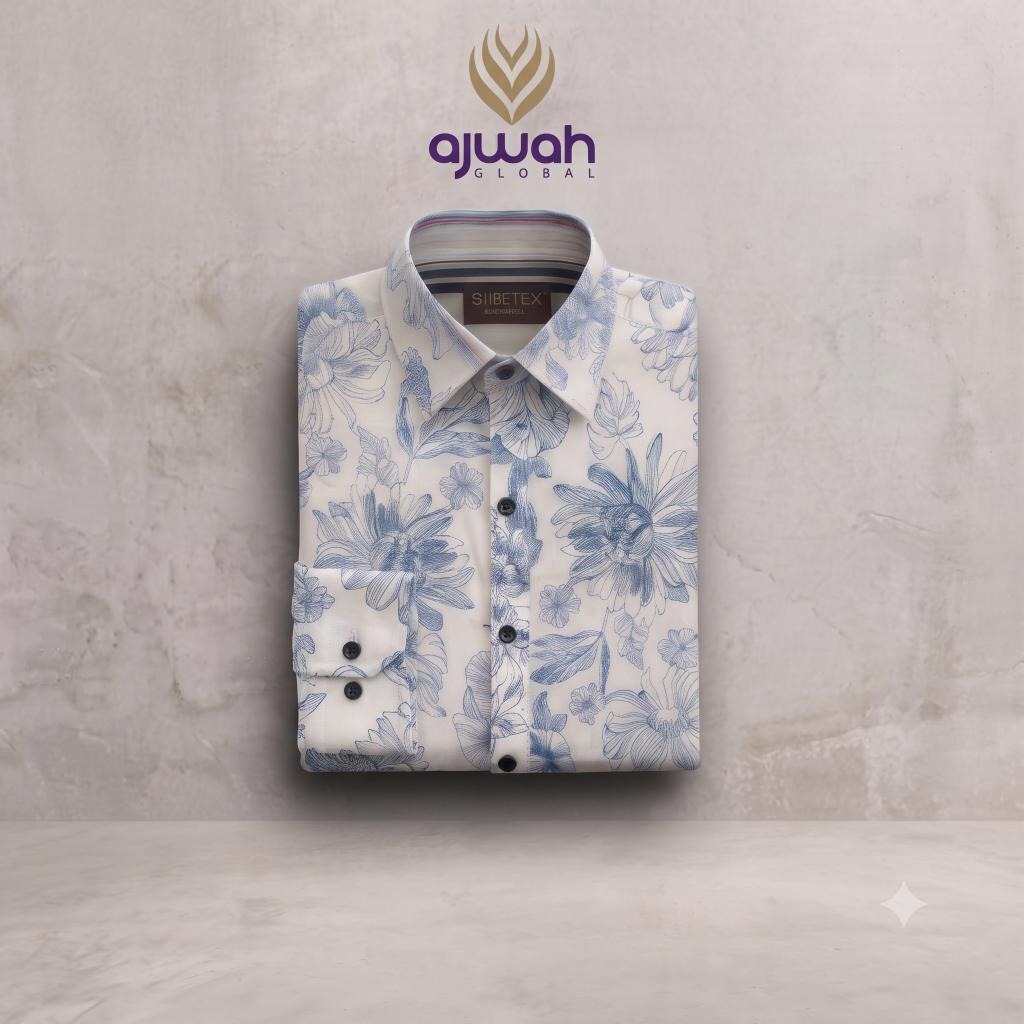 Indigo Bloom Sketch Shirt -p1037_img_1