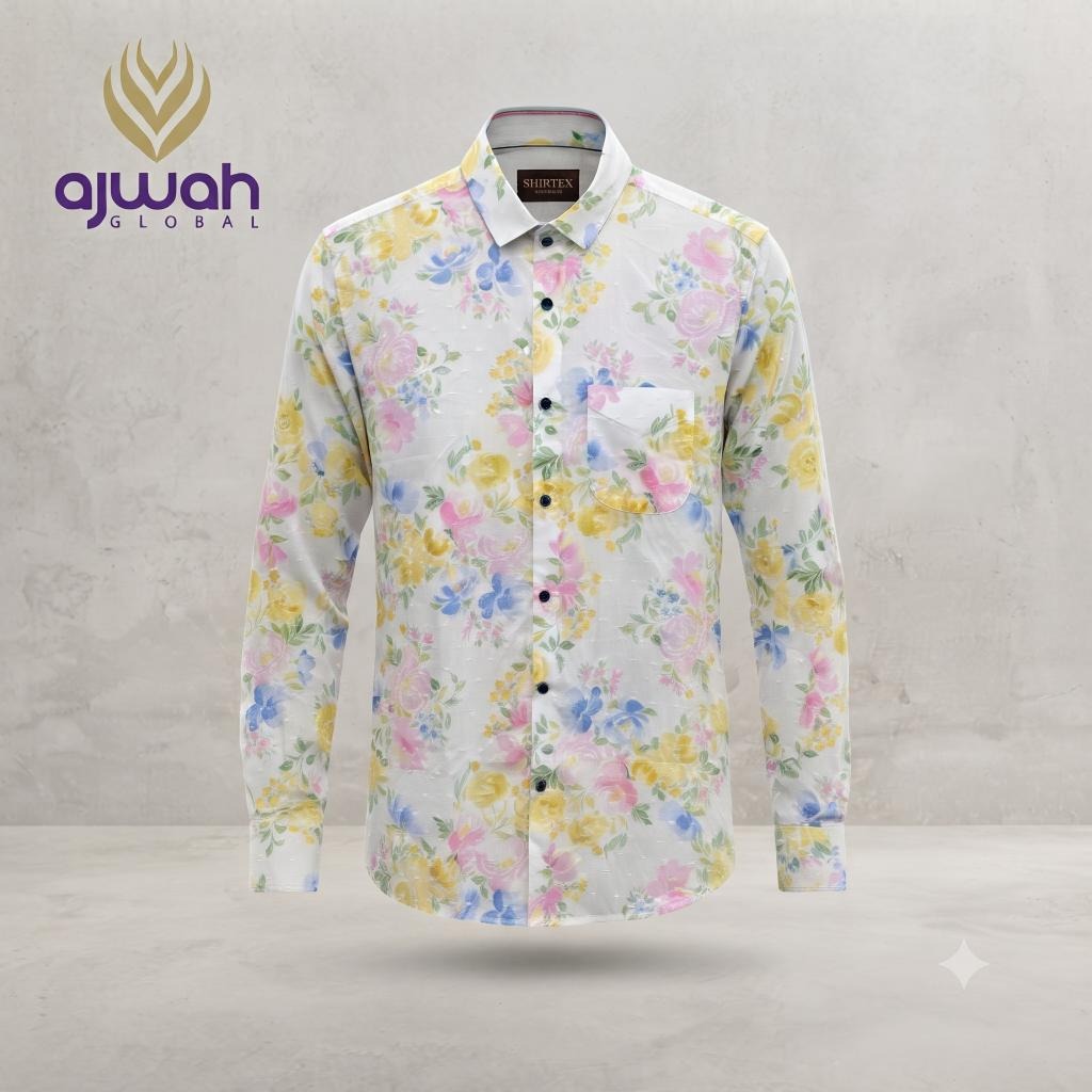Pastel Petals Floral Shirt -p1061