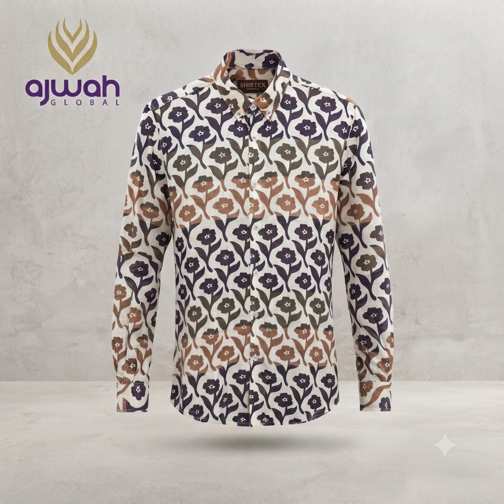 Bohemian Tulip Print Shirt -p1056