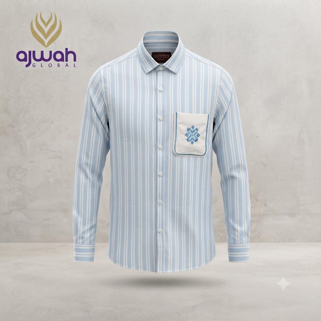 Blue Horizon Striped Shirt -p1054