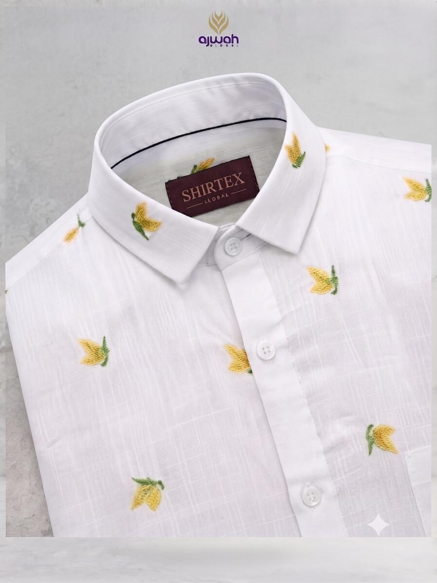 Meadow Bloom Embroidered White Shirt -p1082_img_1