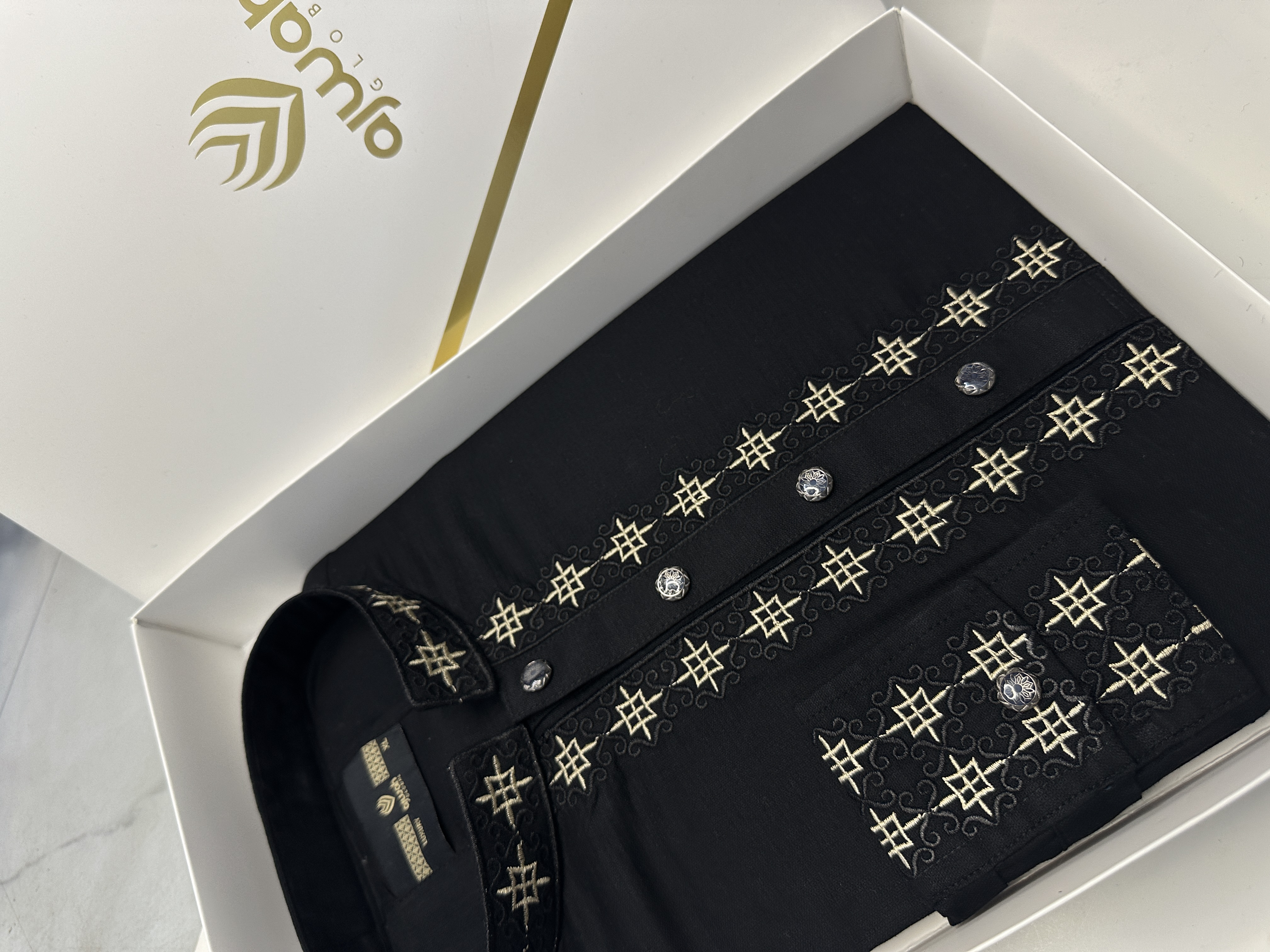 Ajwah Gold Empress Black Panjabi -A3B123_img_0