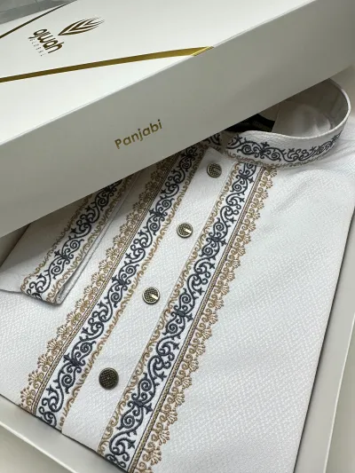 White Crown Prestige Panjabi -A3W136_img_1