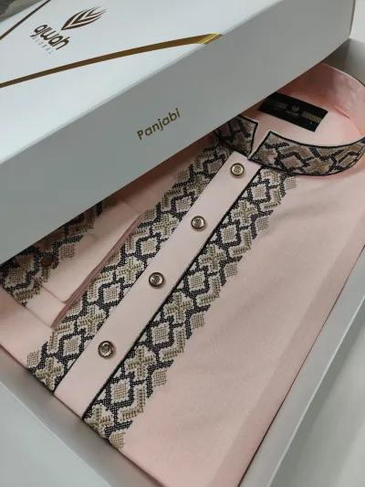 Rose Sand Majesty Luxury Panjabi -A3P121_img_0
