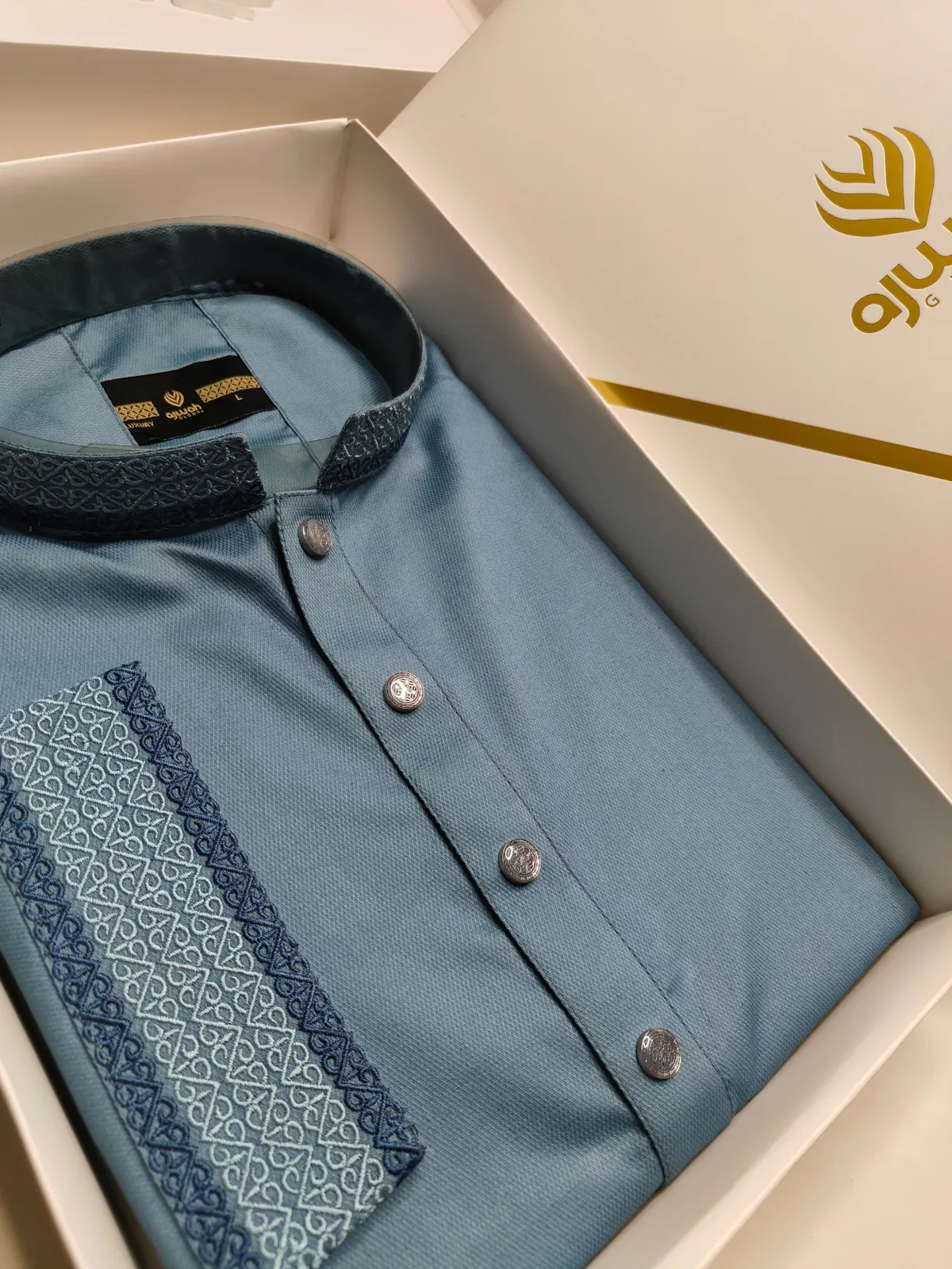 Regal Ice Blue Panjabi -A3A146