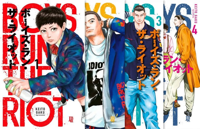 Boys Run the Riot Manga series Vol. 1-4 by Keito Gaku