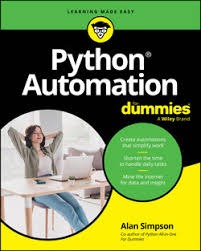 Python Automation for Dummies Book by Alan Simpson