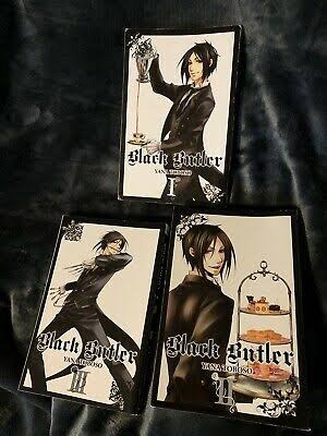 Black Butler Manga series Vol. 1-3 by Yana Toboso