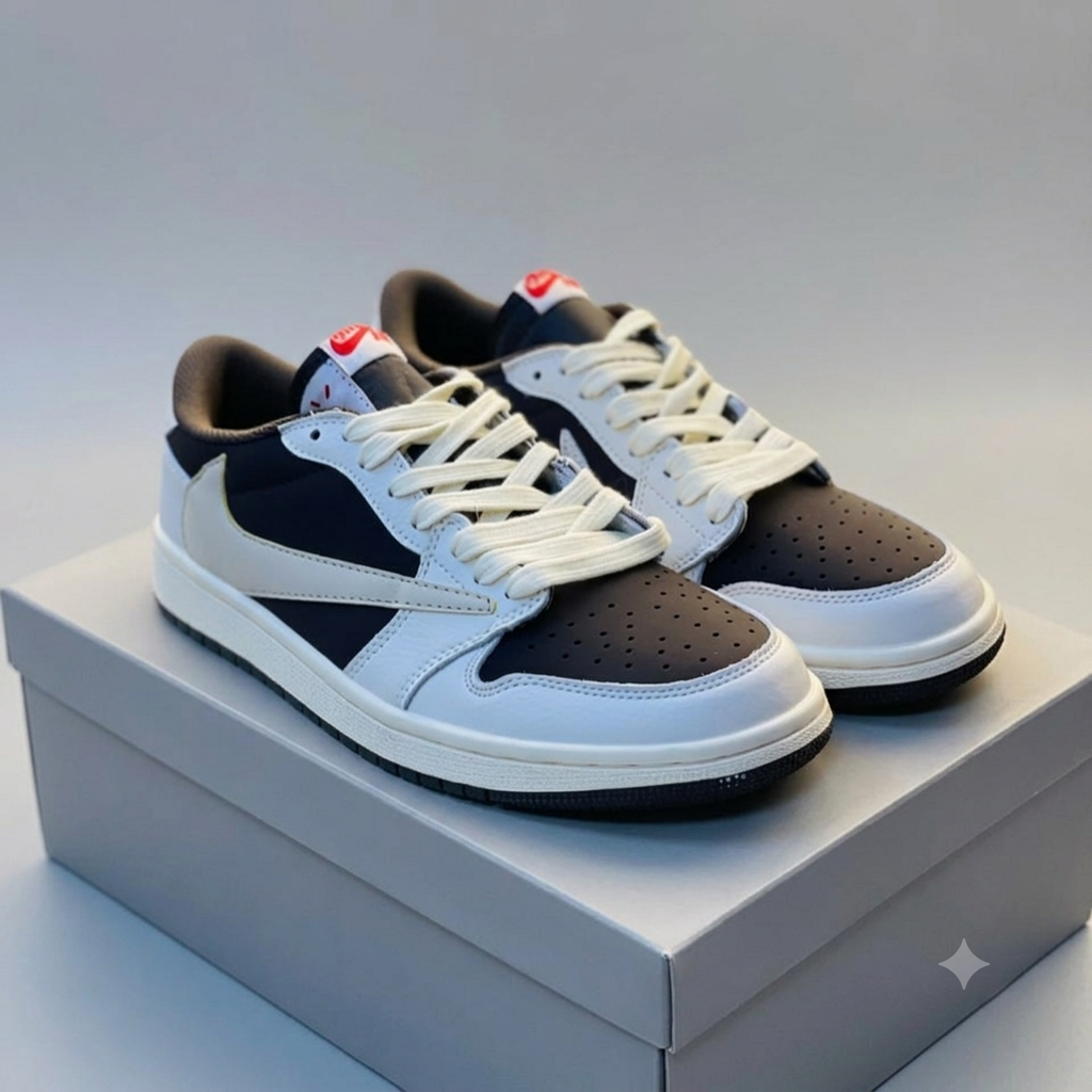 AJ1 Low Travis - Reverse Mocha