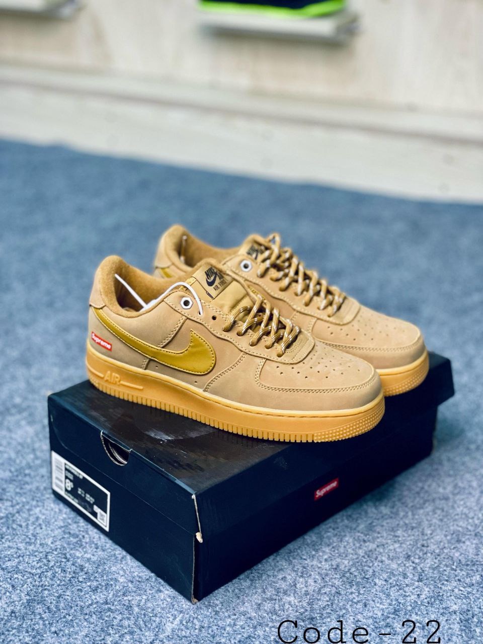 AF1 Supreme Wheat
