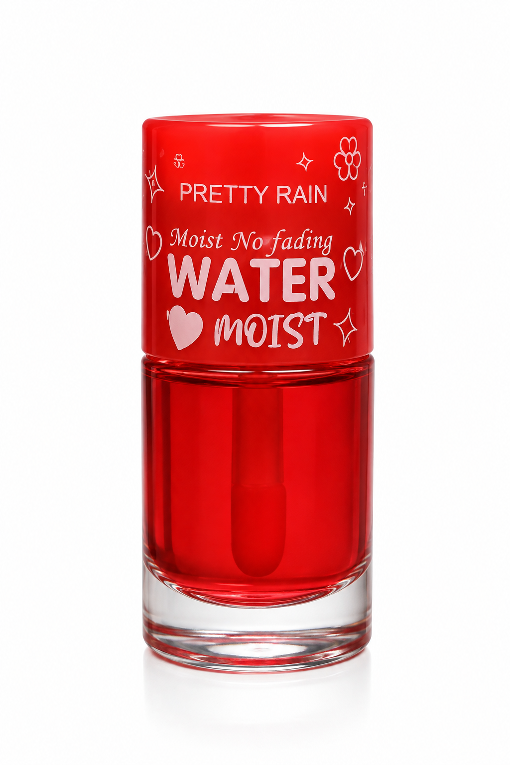 PRETTY RAIN Water Moist Lip Oil (Red)