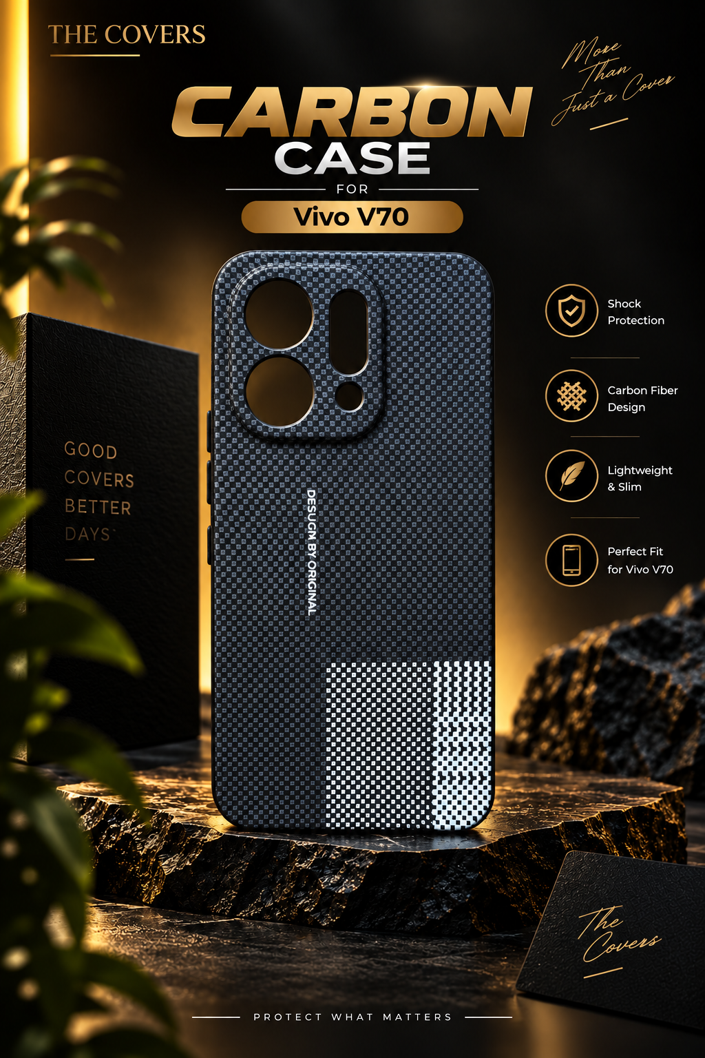 Carbon case for Vivo V70