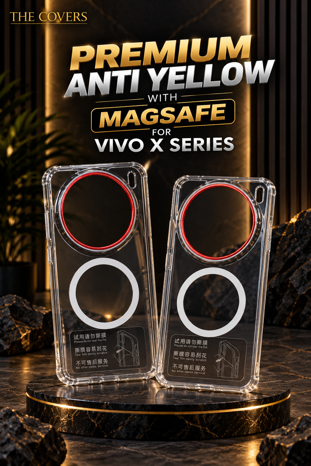 premium anti yellow with magsafe for Vivo X series
