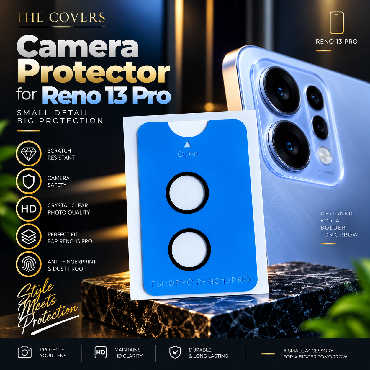 Camera protector for Oppo reno 13 pro