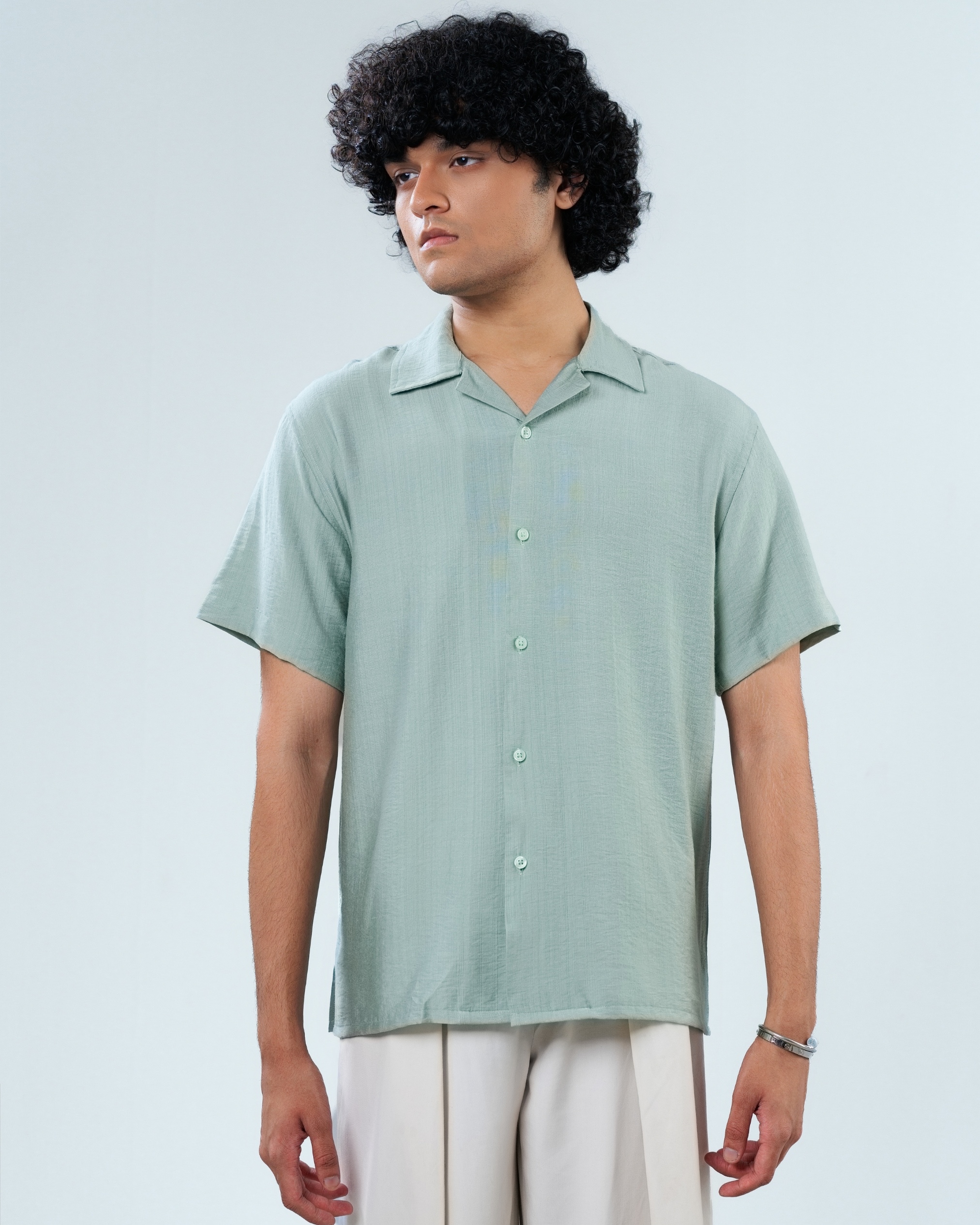 ELIO Sage Green Resort Shirt thumbnail 5