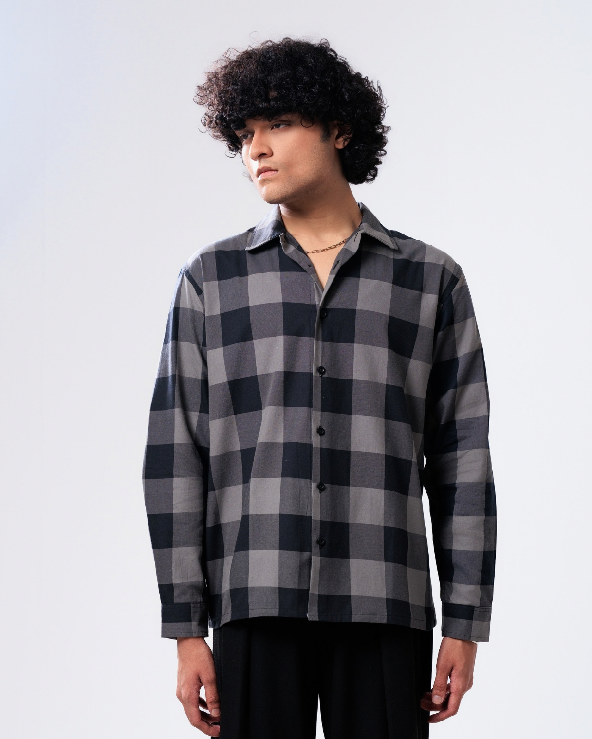 VERO Charcoal Check Shirt thumbnail 2