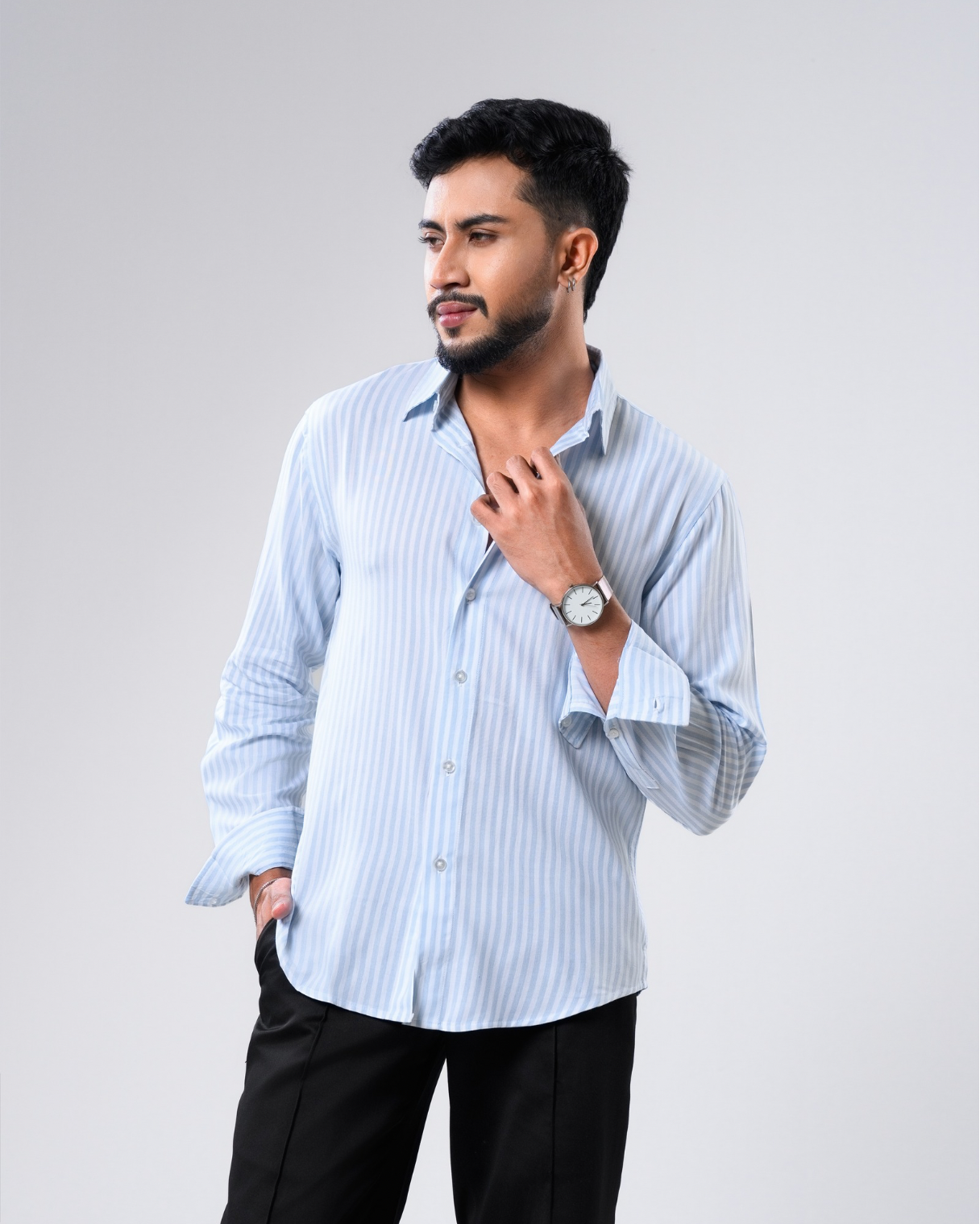 Arlo Sky Blue Stripe Shirt