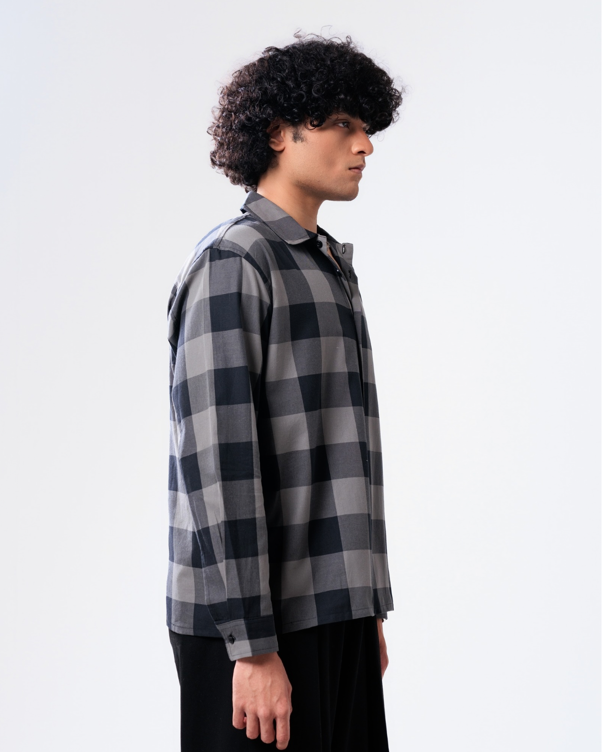 VERO Charcoal Check Shirt thumbnail 3