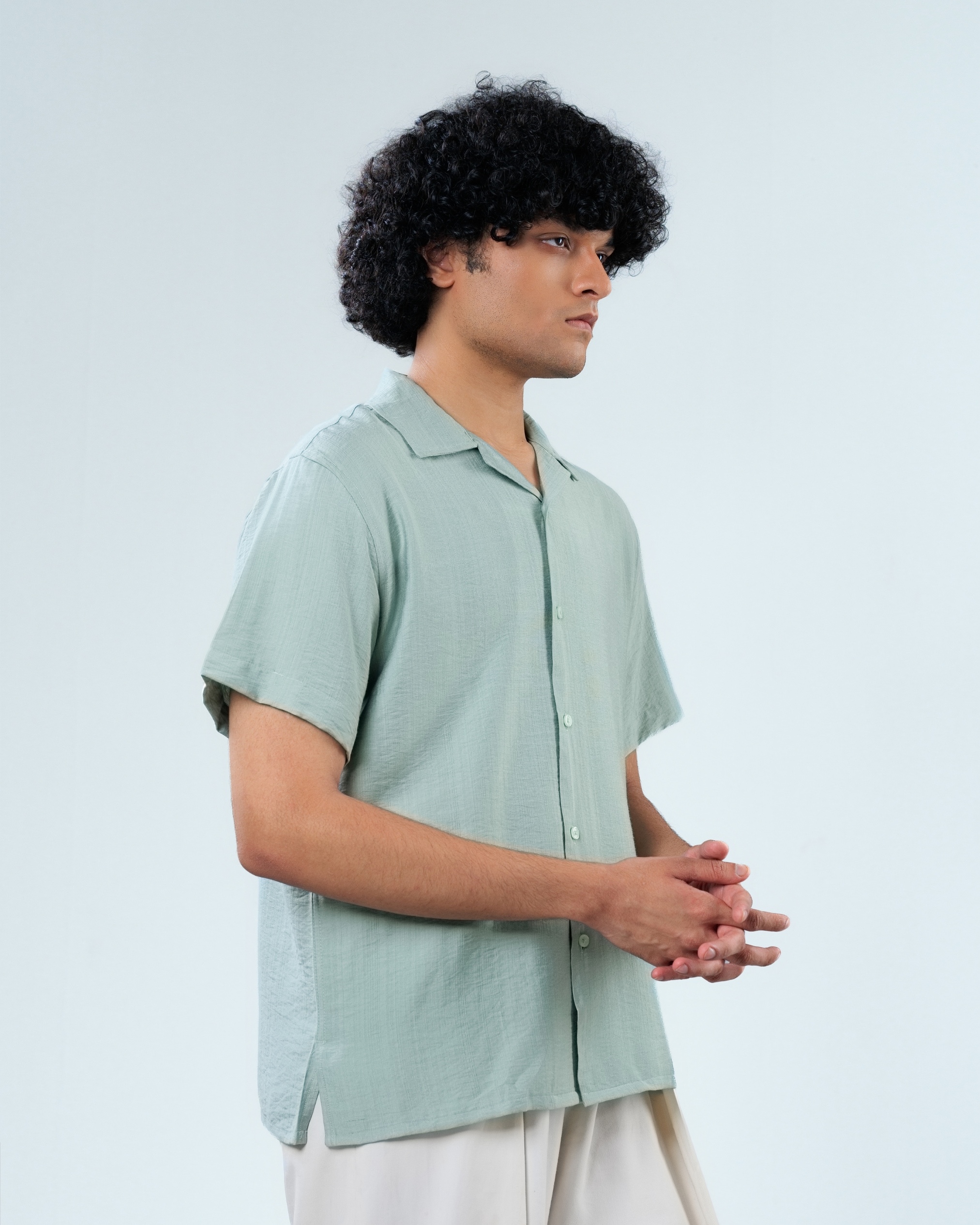 ELIO Sage Green Resort Shirt thumbnail 4