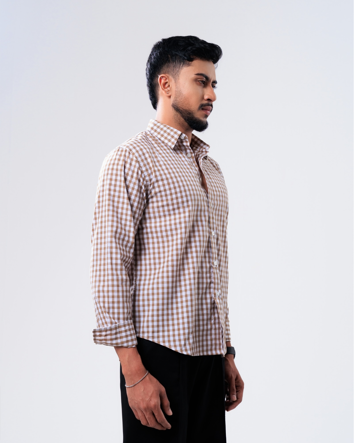 Arlo Brown Gingham Shirt thumbnail 3