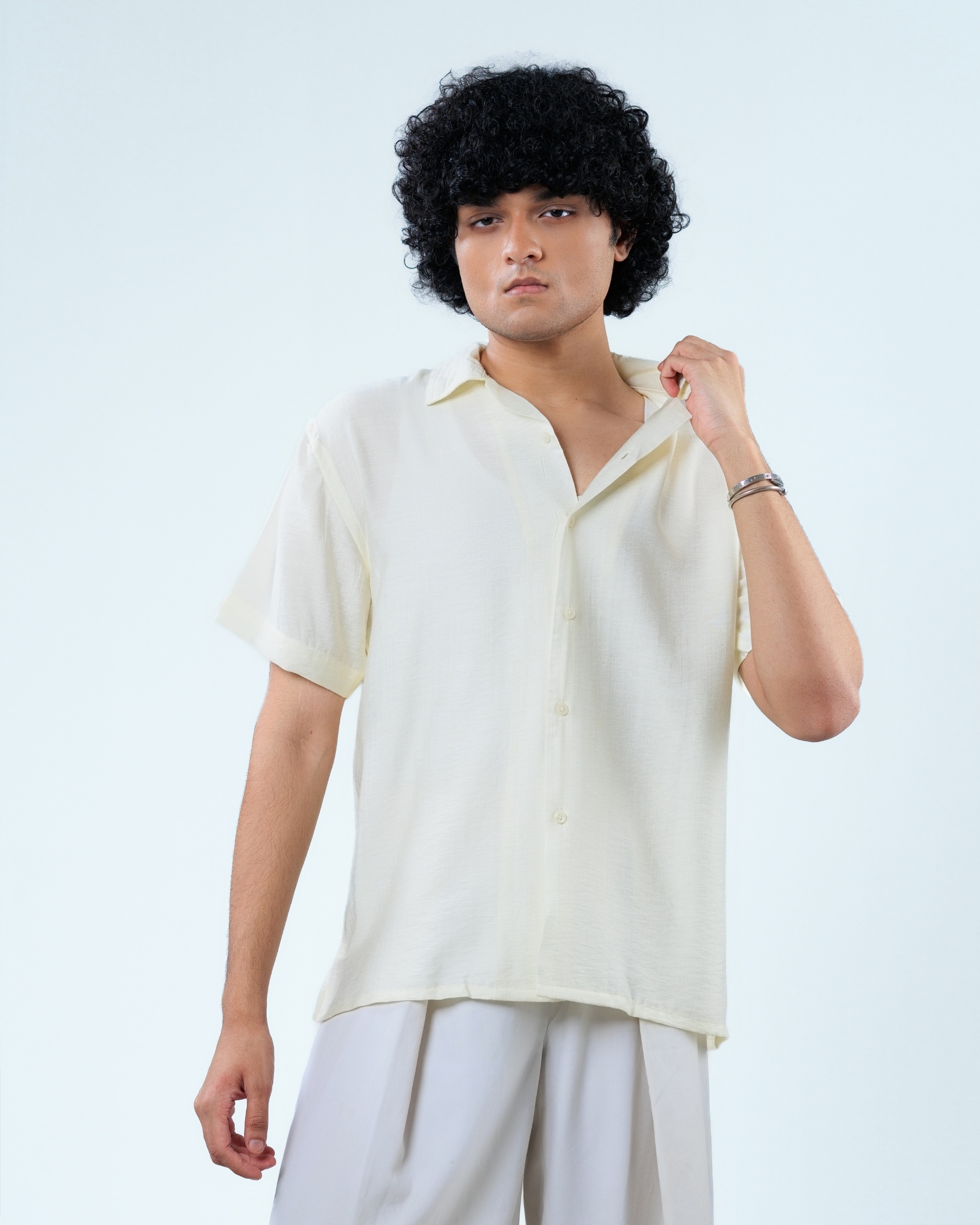 ELIO Ivory Resort Shirt
