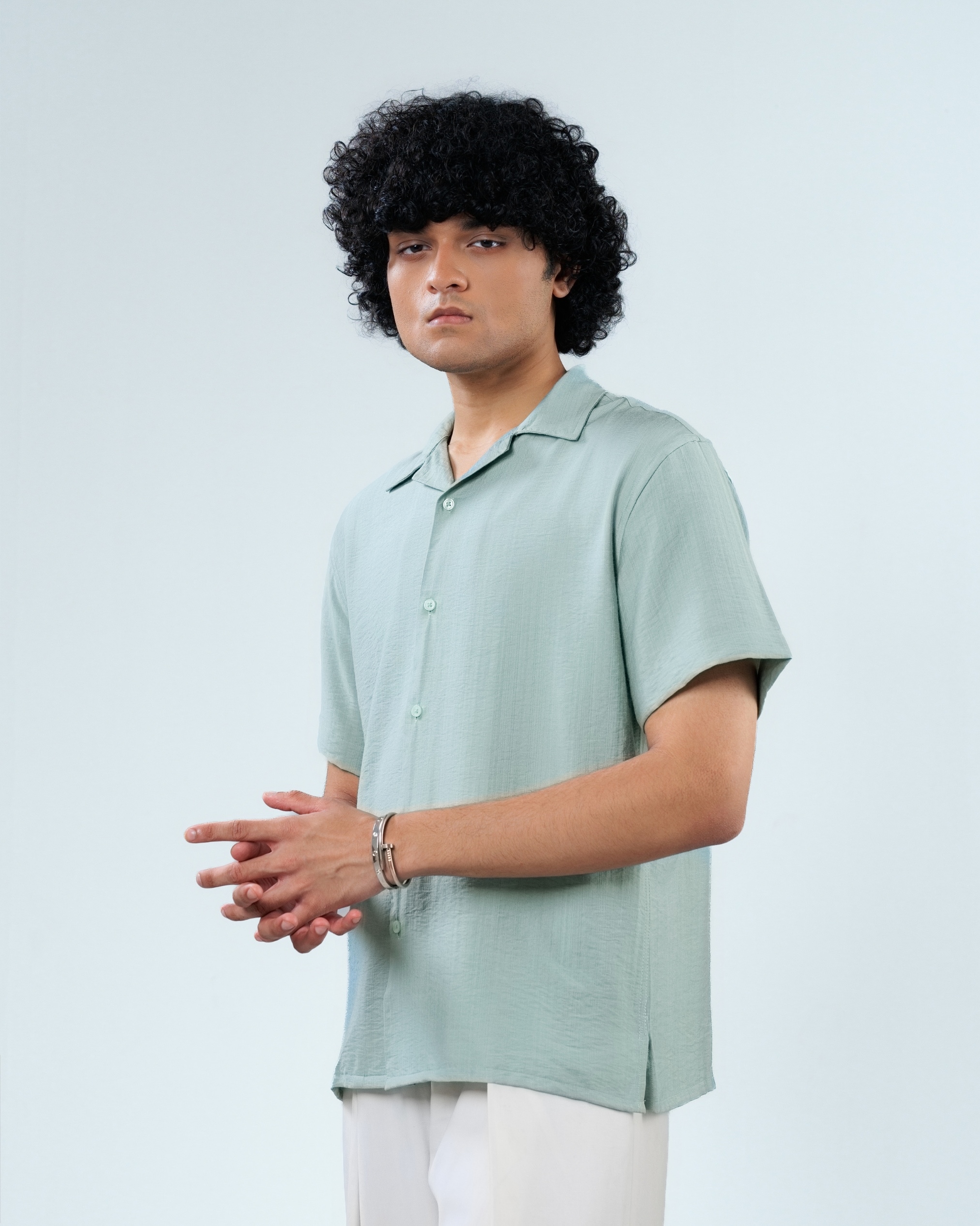 ELIO Sage Green Resort Shirt thumbnail 2