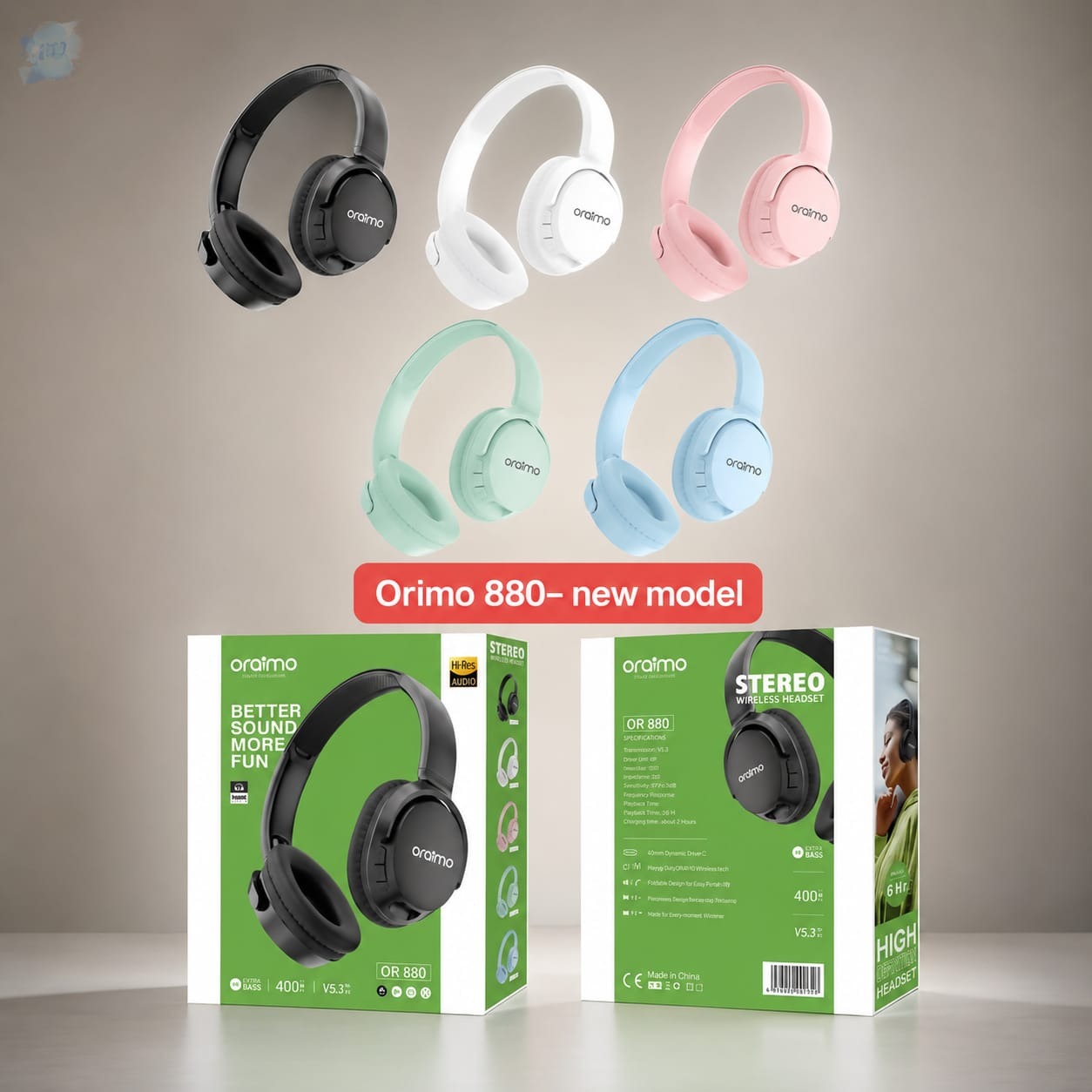 🎧Oraimo OR-880 Bluetooth Headphone thumbnail 2