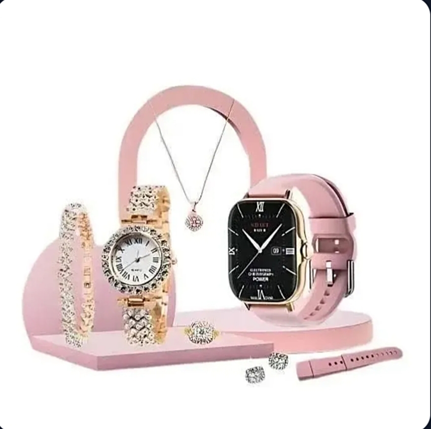 ⌚ A59 Plus Smart Watch Combo – Stylish Gift Set