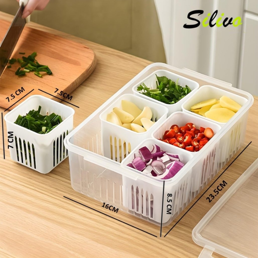 6 grid fridge storage box thumbnail 4