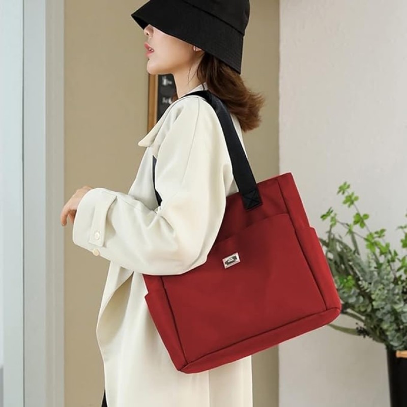 Fashion Shopping Bag (maroon) thumbnail 2