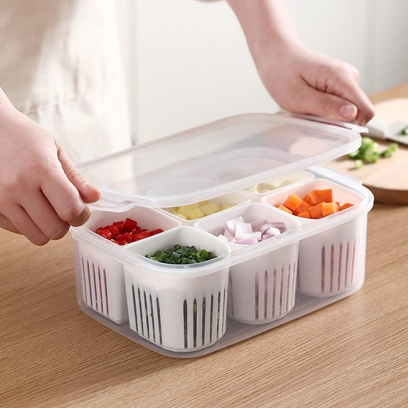 6 grid fridge storage box thumbnail 2