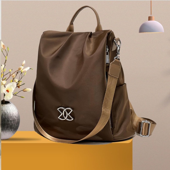 Anti-Theft Lightweight Oxford Cloth Backpack for Women Crossbody Bag Multi-Purpose thumbnail 4