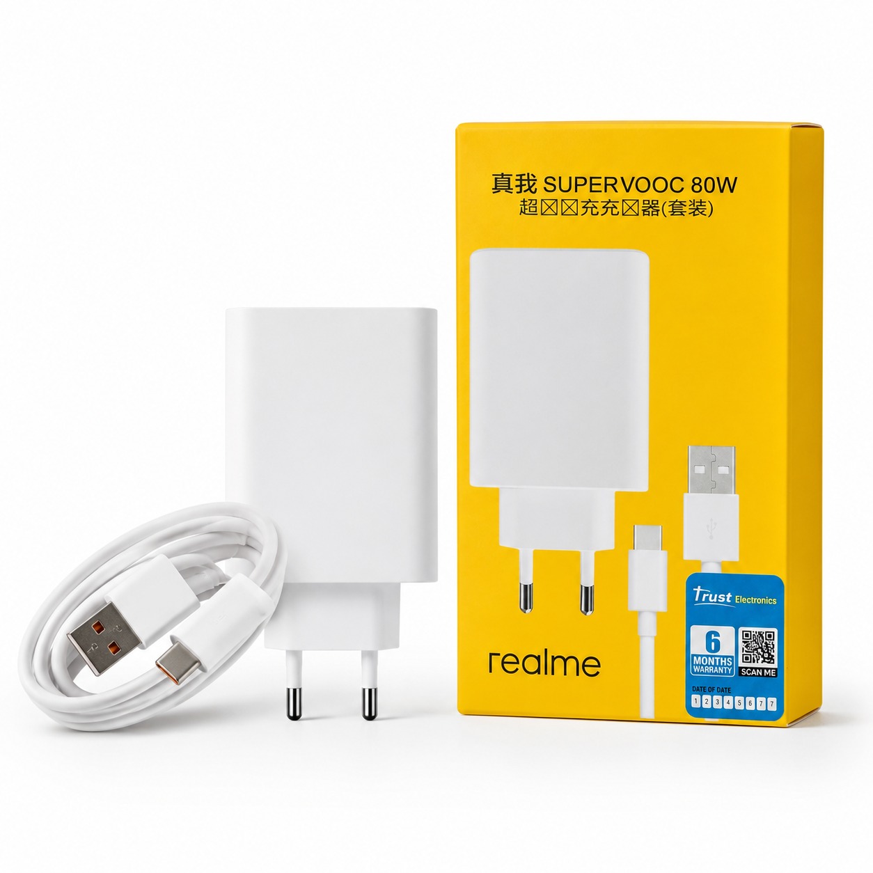 Realme 80W Super Fast Charging Adapter with Cable thumbnail 2