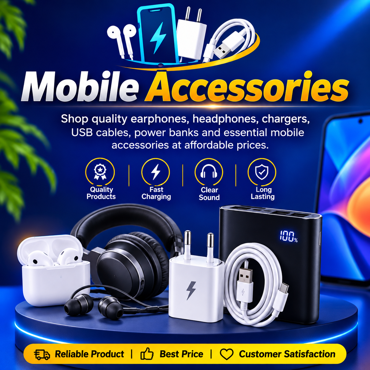 Mobile Phone Holder with Bluetooth Speaker