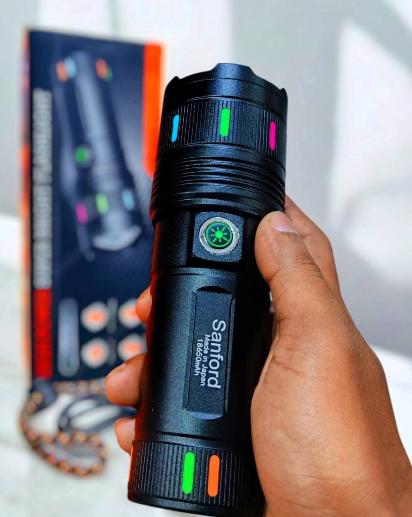 Sanford High Power Super Bright Flashlight – Slide Zoom White Laser LED Edition_img_1