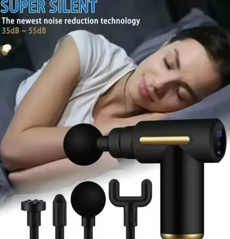 Percussion Massage Gun with LED – USB Deep Tissue Muscle Recovery Massager (3 Speed)_img_2